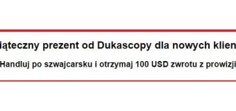 promocja świąteczna dukascopy