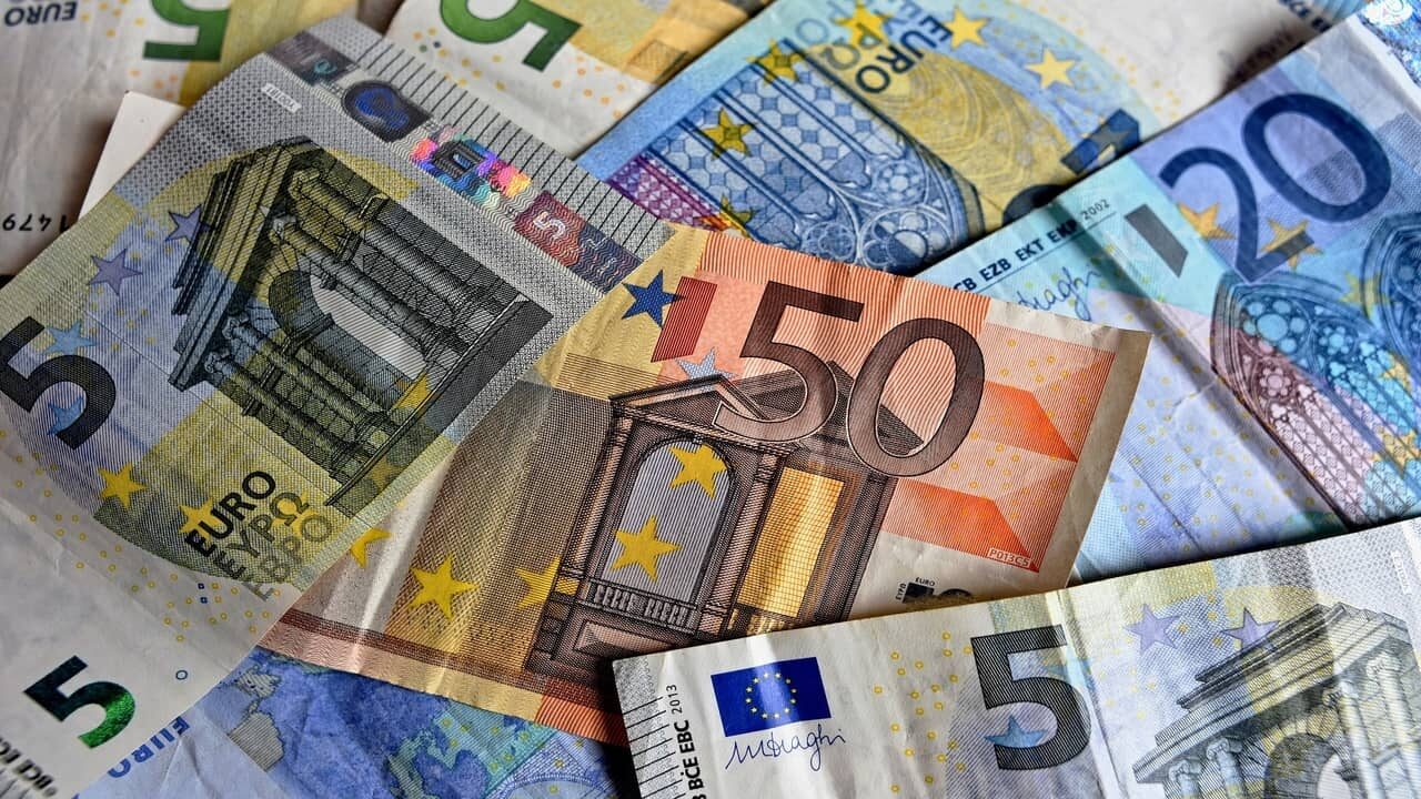 euro banknoty