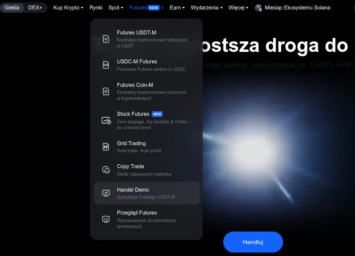 mexc gielda kryptowalut handel demo