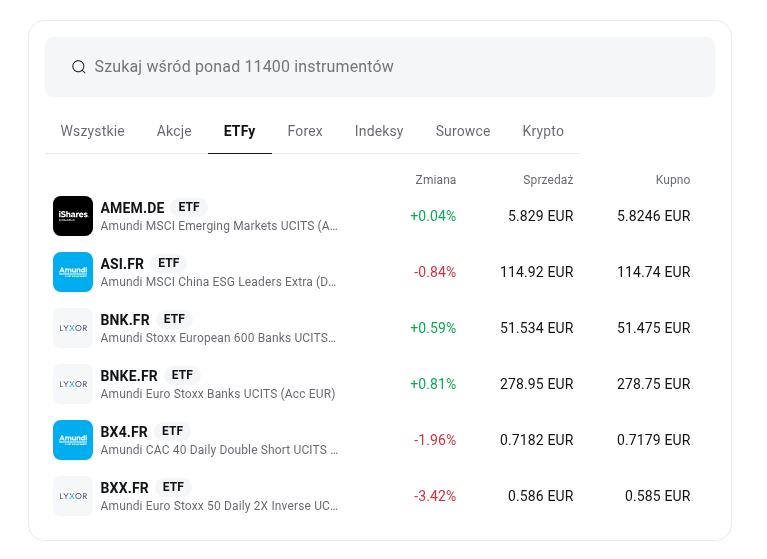 xtb etf